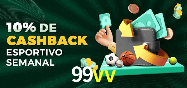 10% de bônus de cashback na 99vv